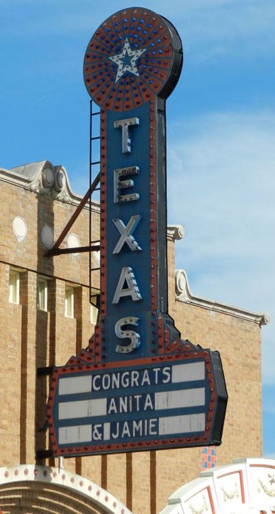 Seguin TX - Texas Theatre Neon Sign