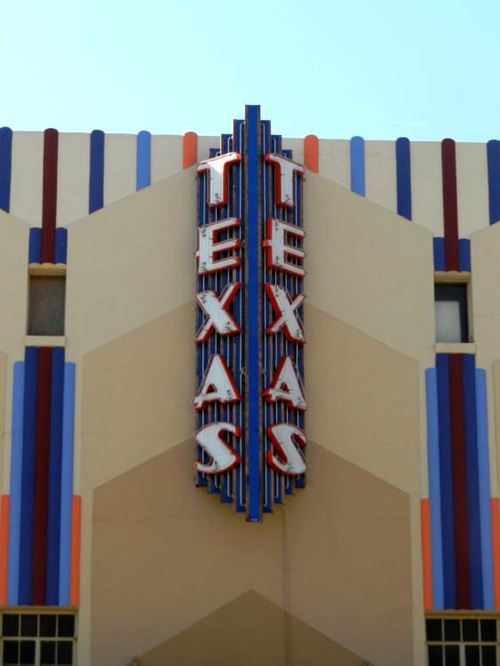 Sweetwater TX - Texas Theatre neon sign 