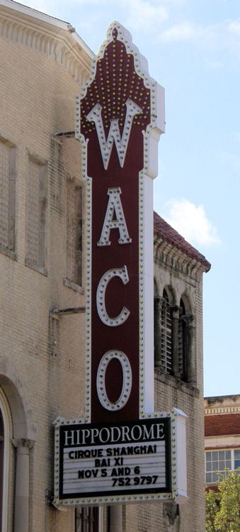 Waco Tx - Waco Hippodrome Theater Neon Sign 