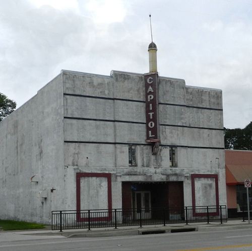 West Columbia TX - Capitol Theatre with neon sign