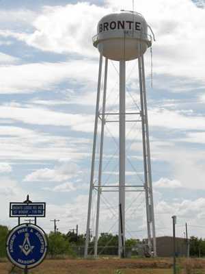 Bronte Texas water tower