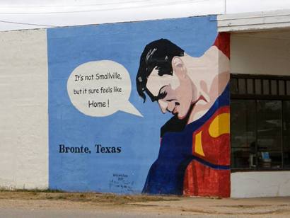 Bronte, Texas - Superman mural