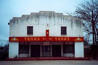 Former Texas Theatre in Bronte, Texas
