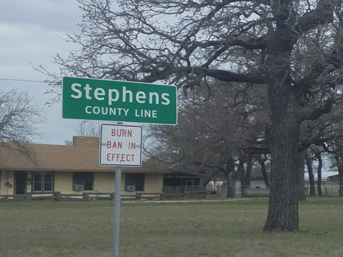 TX - Stephens County line in Bullock TX