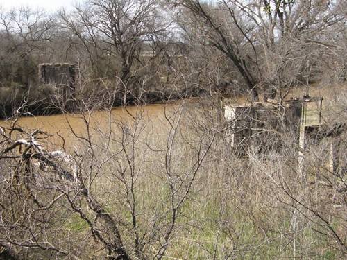 Burkett Tx remains of a bridge