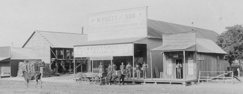 Carbon, Texas,  Puett and Son Store and Post Office 