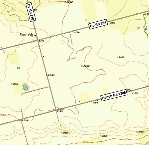 Cuthbert, TX 1952 USGS topographic map