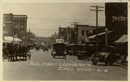 Cisco, Texas Main Street scene