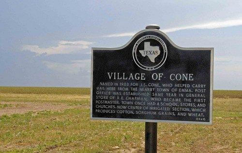 Crosby County TX - Village of Cone Historical Marker