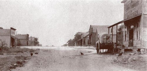 Cottonwood, Texas main street, 1890s