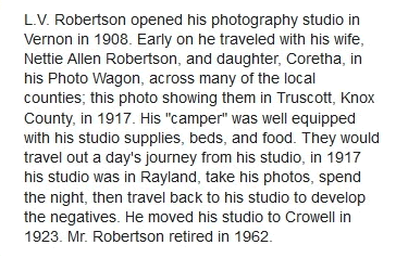 Truscott, Texas - Robertson Photo Wagon 1917
