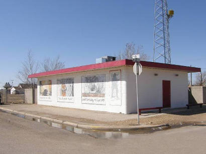 Yoakum County, TX - Denver City  fireman mural building