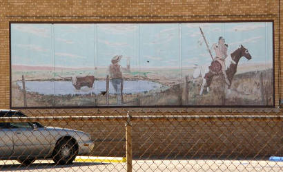 Yoakum County, TX - Denver City  Museum mural