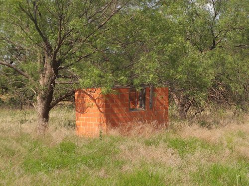Coleman County, Echo TX  small brick building