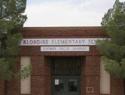 Flower Grove Tx - Closed School sign - Klondike Elementary School