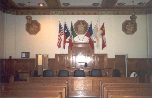 Graham Texas 1932 Young County courthouse courtroom