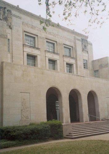 Graham Texas 1932 Young County courthouse front entrance