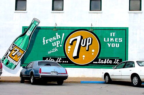 7-Up mural in Graham, Texas
