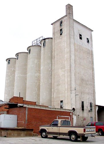 Grain elevators in Graham, Texas