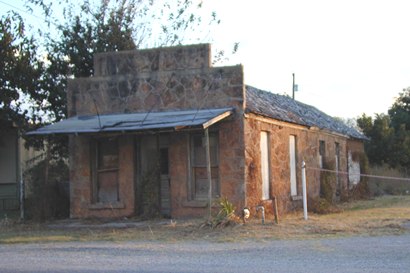Hawley Texas old rock business building