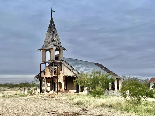 Hyman TX - old church and  cemetery