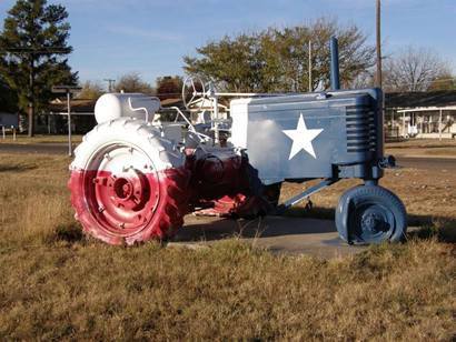 Red, White and Blue with star,  Knox City TX