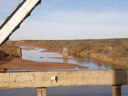 Thru Truss Bridge over Brazos River, Knox County TX  