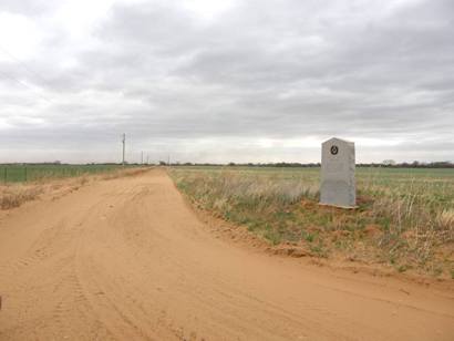 Margaret, Texas with town site centennial marker