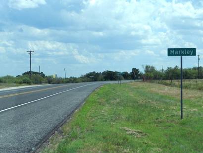 Markley Tx road sign