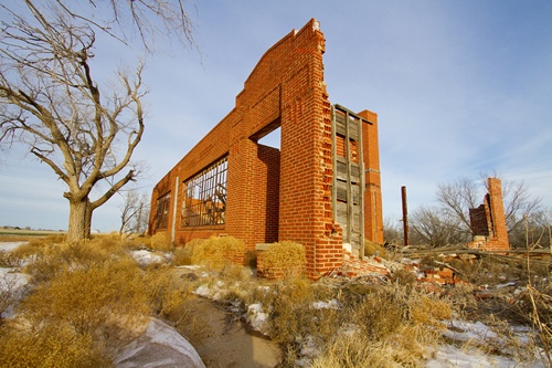 Medicine Mound TX  Schoolhouse Ruin