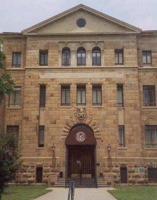 Palo Pinto County Courthouse front, Palo Pinto, Texas