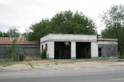 A closed gas station, Ranger, Texas
