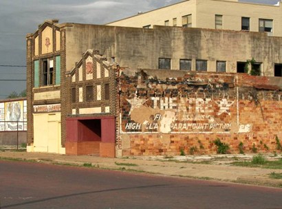 Ranger Texas Theatre ghost sign
