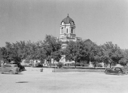 1910 Fisher County Courthouse, razed, Roby, Texas