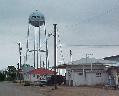 Rowena, Texas water tower