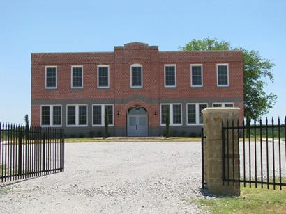 Santo, Texas - Restored old high school building