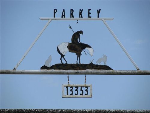Scotland TX Parkey Ranch gate
