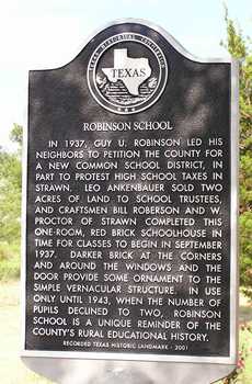 Robinson School historical marker