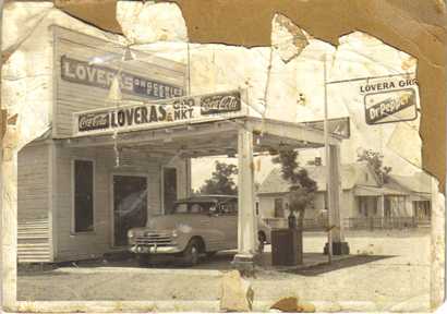 Loveras' Grocery Market, Strawn  Texas old photo