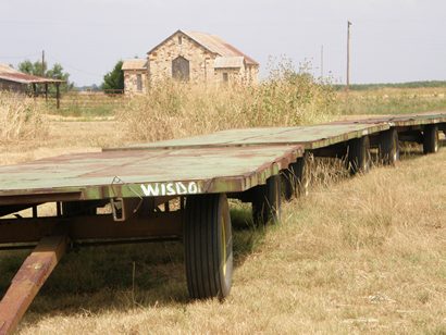 Thalia Texas - Cotton Wagons and  Church 