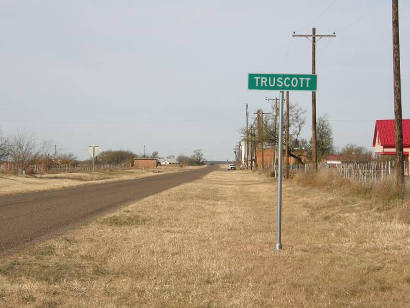 Truscott Tx Road Sign