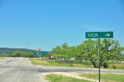 View TX Road Sign