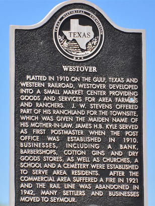 Westover TX - Historical Marker