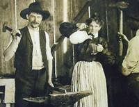 Blacksmiths on a beer break 1890