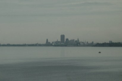 Buffalo, NY skyline, viewed from Lake Erie