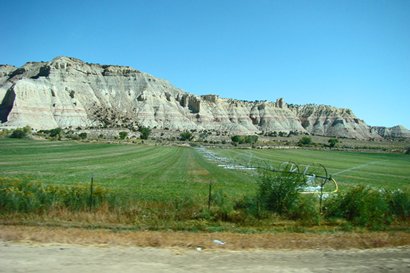 Utah Scenic Byway 12 - Gray  cliffs near Tropic Utah