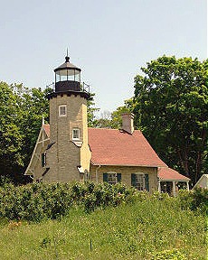Lake Michigan Lighthouse White River South at Wabaningo, MI