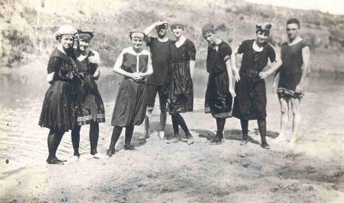Columbus Colorado County TX Women  in Bathing Suits 1915