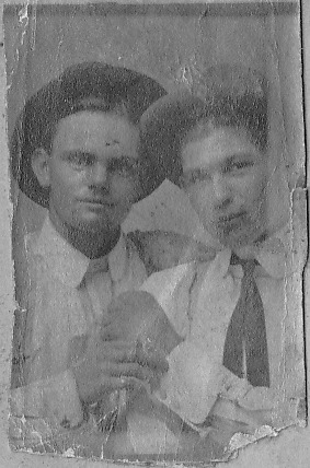 Rosebud Tx - 2 young men, 1901 photo