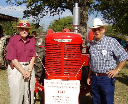 Bernard Selensky & James Ethridge at Temple tractor show
